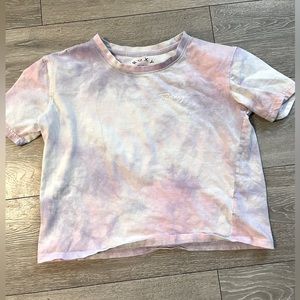 Roxy cropped top tiedyed tshirt size XS